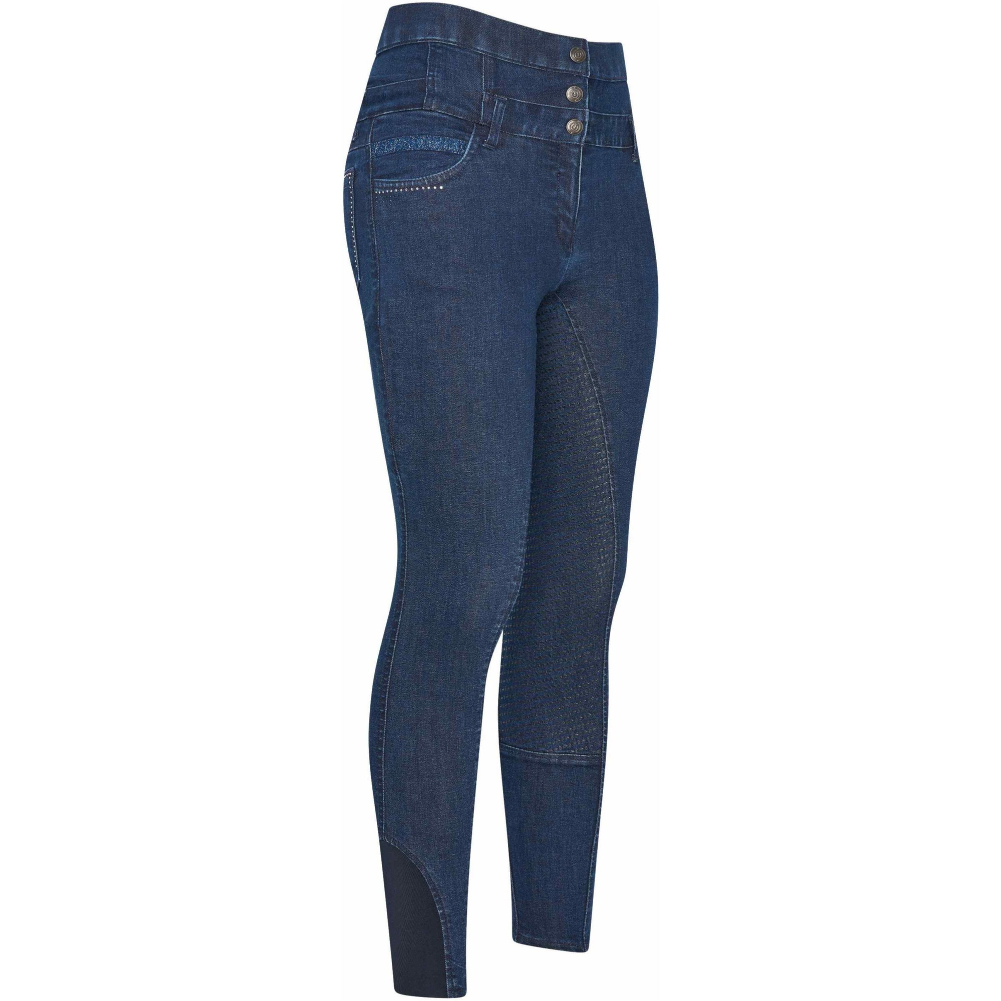 Imperial Riding Womens IRH Mae Capone denim SFS Riding breeches KL44322005 - Dark Grey Denim